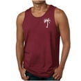 thumbnail image 1 of KeShDi Summer Men's Tank Tops Hawaiian Shirts Men's Summer Fashion Casual Sleeveless Printed Round Neck Wine XL, 1 of 5