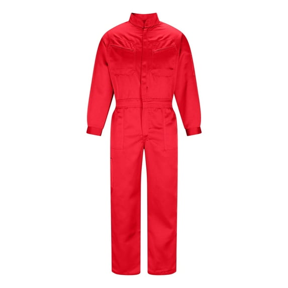 KeShDi Work Overalls Loose Workwear Man Jumpsuit Proof Jumpsuit Spray Painted Workwear Labor Protection Suit Jumpsuit Pants Red XL