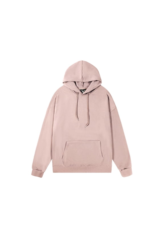 mens hoodies Multicolor Solid Color Hoodie with Pockets Workout Running Active Sweatshirt Men Casual Solid Color Pullover Pocket Long Sleeve Hooded Blouse Rose Gold 2X