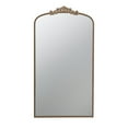 thumbnail image 1 of Kea 66 Inch Wall Mirror, Gold Curved Metal Frame, Ornate Baroque Design- Saltoro Sherpi, 1 of 6