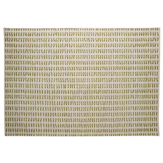 The Basics, BNN2032 Area Rug in White/Green