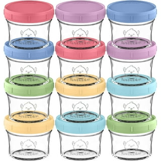 RowinsyDD 32 Pack Glass Baby Food Storage Containers, 4 oz Leakproof Baby  Food Jars with Lids, Small Glass Food Containers for Infant Baby Food,  Freezer & Microwave Safe, BPA Free… - Yahoo Shopping