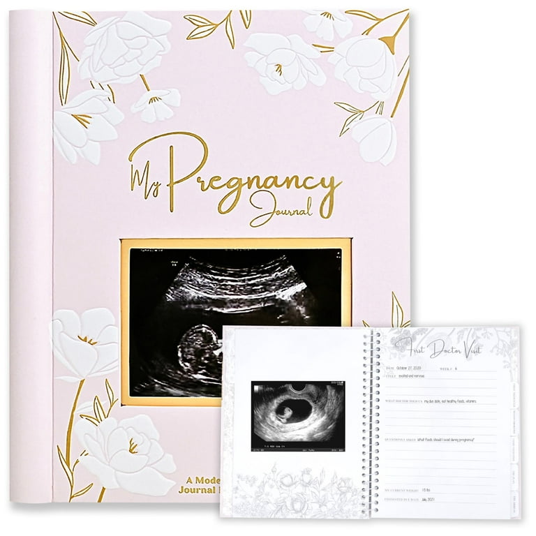 KeaBabies Blossom Hardcover Pregnancy Journal, Pregnancy Gifts for