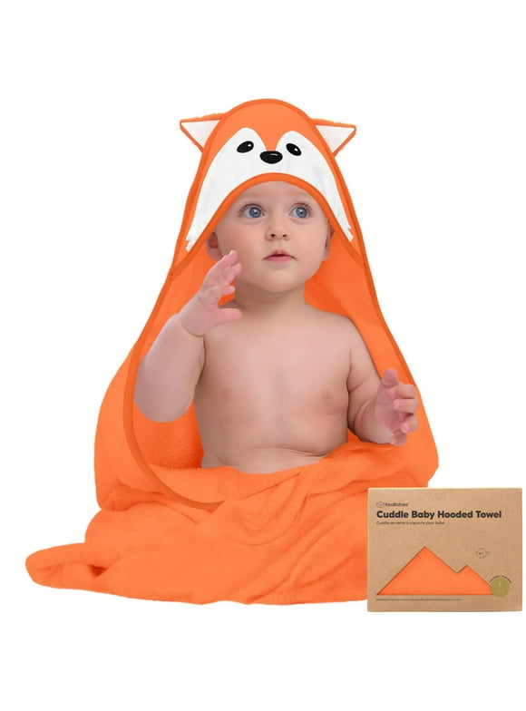 KeaBabies Cuddle Baby Hooded Towel, Baby Bath Towels for Infant, Newborn, Toddler