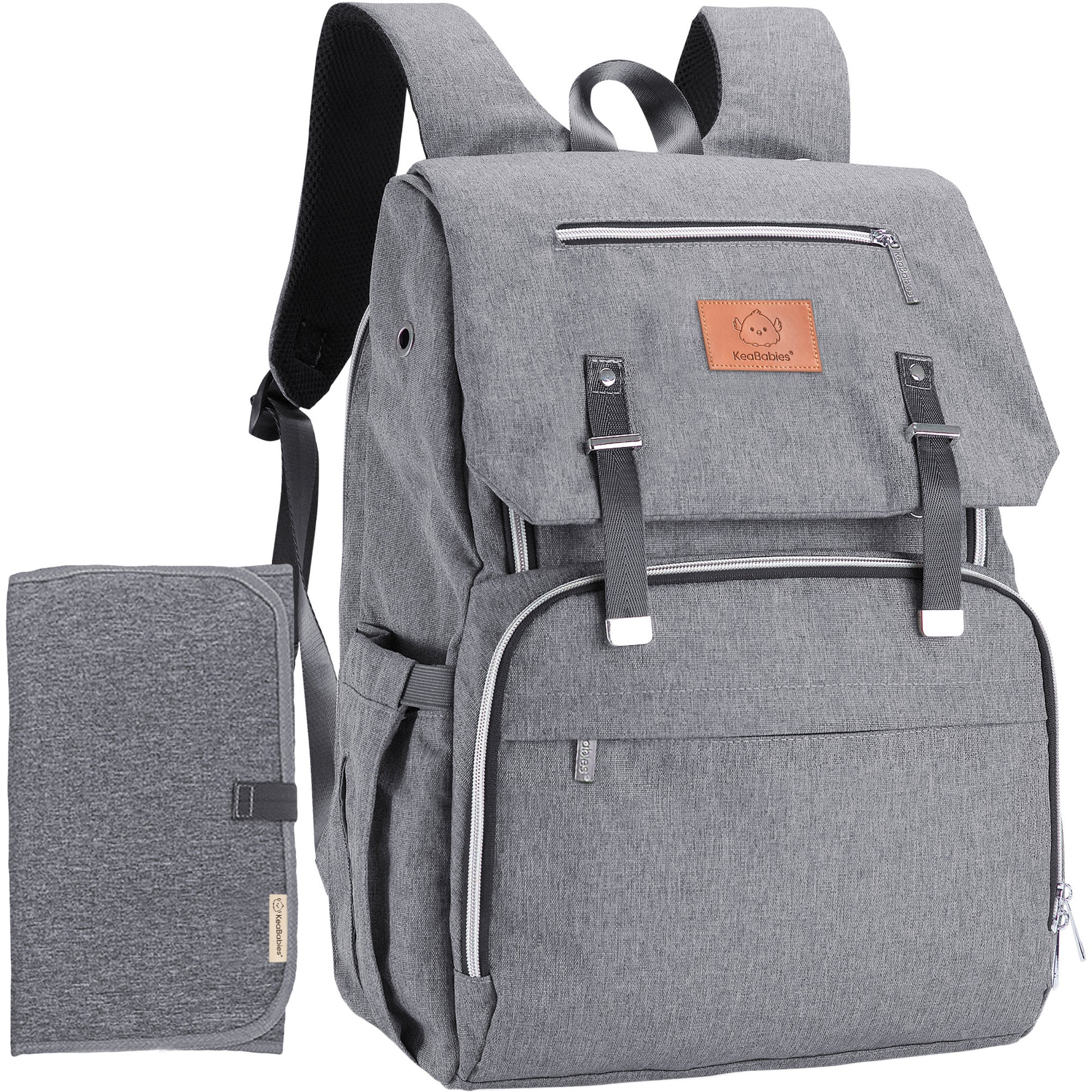 KeaBabies Explorer Diaper Bag Backpack, Baby Bags, Changing Pad, Stroller Straps - image 1 of 10