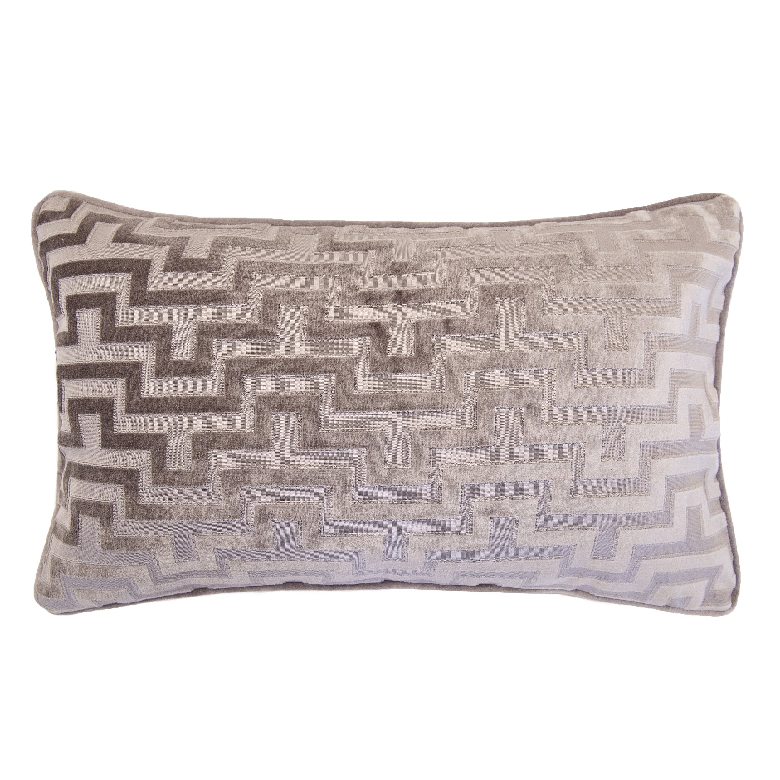 Kean Tan Geometric Polyester 12 in. x 20 in. Throw Pillow