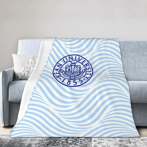 Kean University Logo Fleece Blanket, Very Soft Microfiber Flannel Blanket for Couch Warm and Cozy for All Seasons