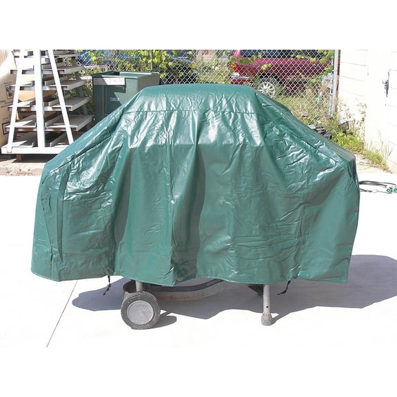 Keanall Vinyl Gas Grill Green Lined Cover 68" x 21" x 38"