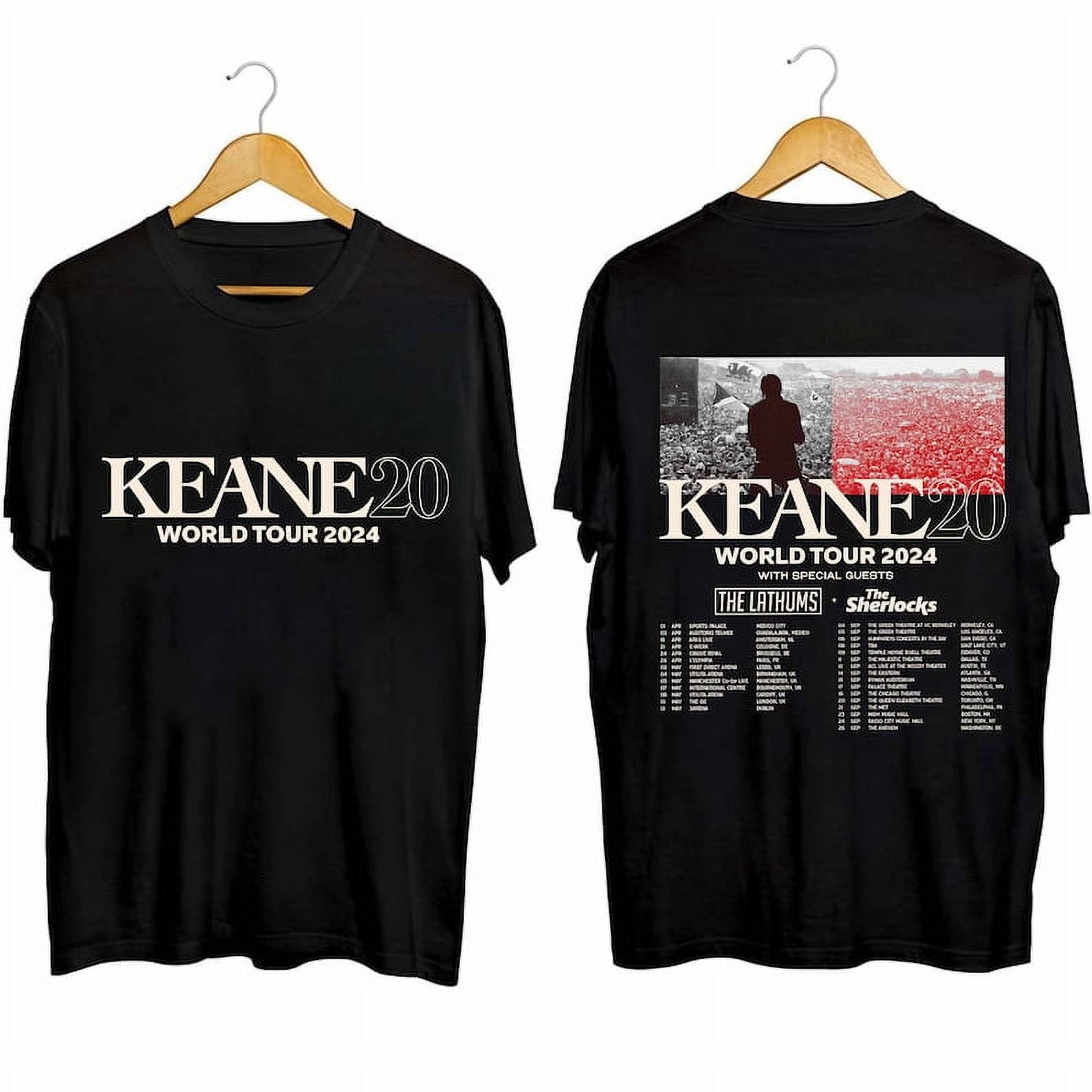 Keane World Tour 2024 Shirt, Keane Hopes and Fears 2024 Concert Shirt