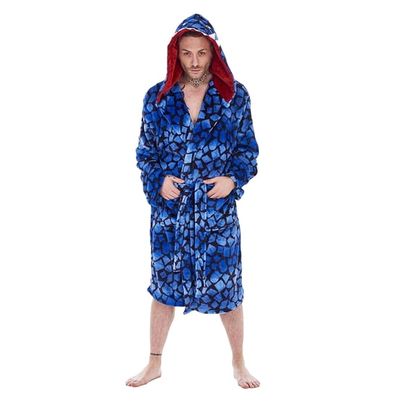 Keanu Mens Raptor Fleece Bathrobe