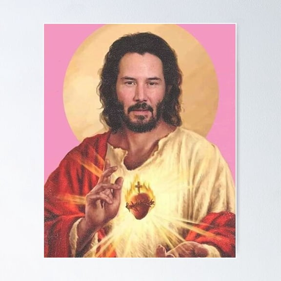 Keanu Reeves Jesus Poster, Poster Only
