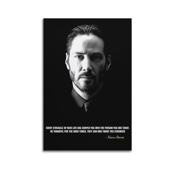 Keanu Reeves Quote Poster Posters Aesthetic Canvas Posters Room Bedroom Decorative Decor Wall Art Office Home Decor