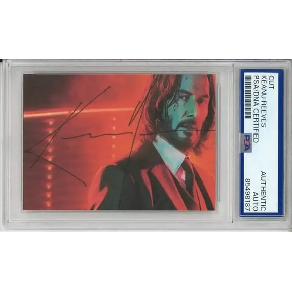 Keanu Reeves autograph custom framed with John Wick 8x10 movie photo JSA