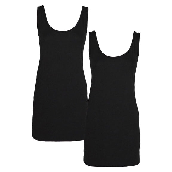 Keanu Womens Cotton Blend Tank Top (Pack of 2)