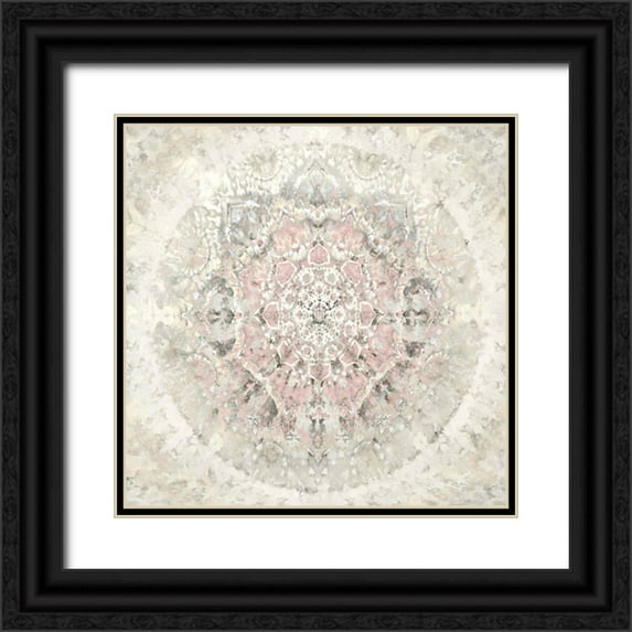 Kearns, Molly 12x12 Black Ornate Wood Framed with Double Matting Museum Art Print Titled - Tapestry with Pink