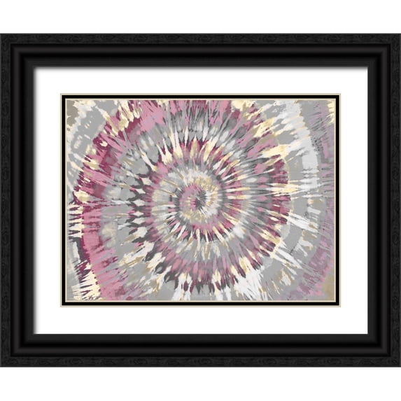 Kearns, Molly 24x19 Black Ornate Wood Framed with Double Matting Museum Art Print Titled - Tie Dye Pink
