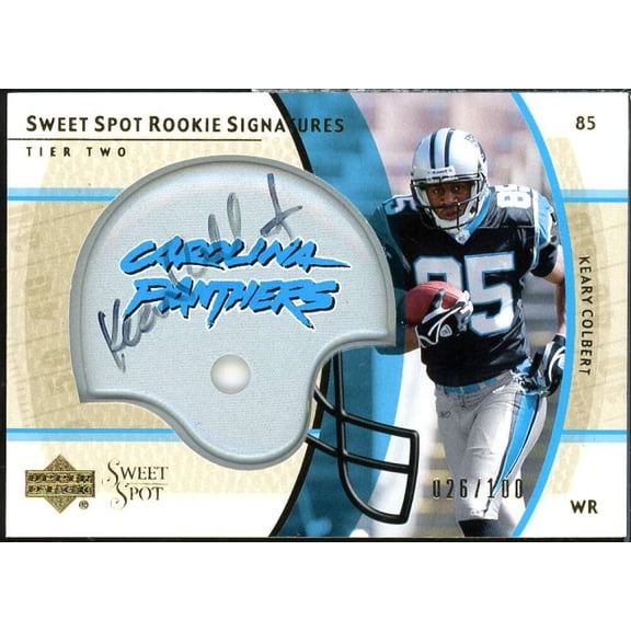 Keary Colbert Rookie Card 2004 Sweet Spot Gold Rookie Autographs #269