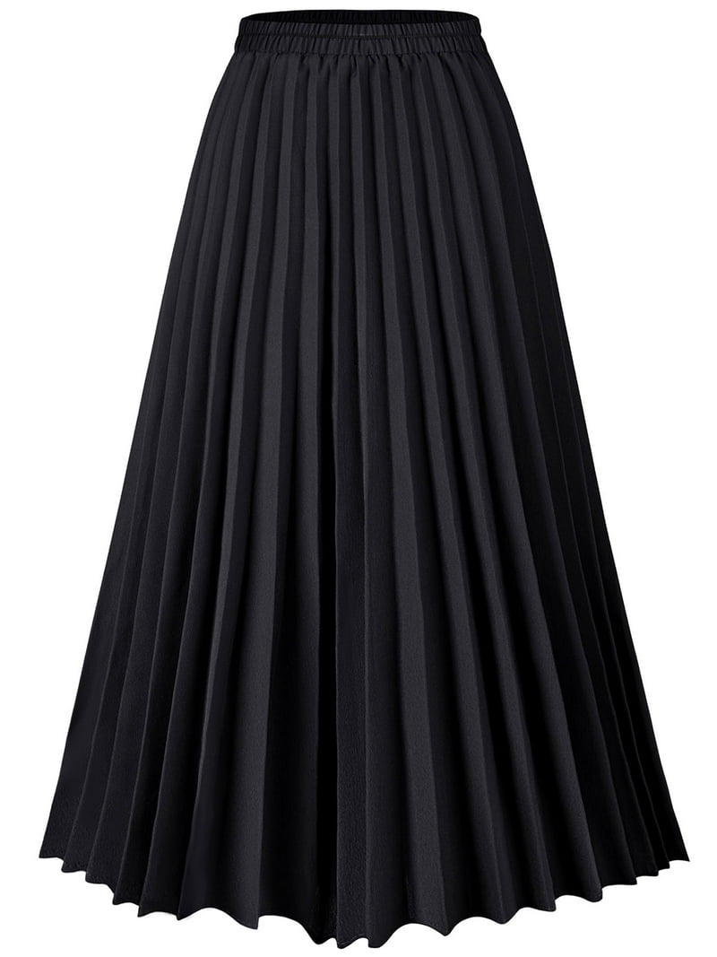 スカート LMC WM LACE PLEATS MIDI SKIRT SA667 Keasmto Women Skirts, Black Pleated Midi Skirt, High Waist