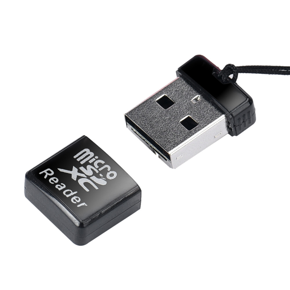 Kebidumei Mini Computer Card Reader Super Speed USB 2.0 SD Card For