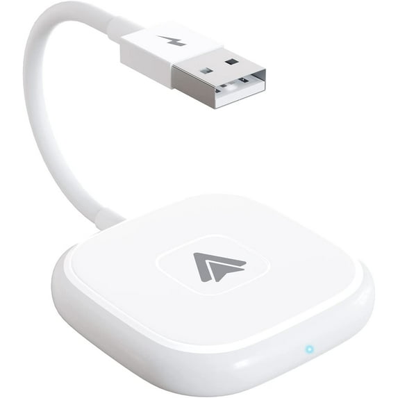 Kebiory for Android Auto Wireless Adapter,for OEM Factory Wired Android Auto Cars Plug & Play Wireless Android Auto Dongle,for Android Phones Converts Wired Android Auto to Wireless (White)