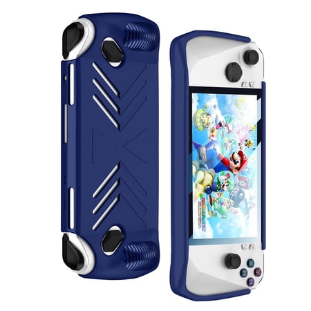 Kebiory Anti-Slip Shockproof Protective Hard Case Only for ASUS Rog Ally,Rugged Non-Slip Protective Case Cover Compatible with ASUS Rog Ally 7 Inch 2023 Release (Navy)