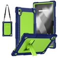thumbnail image 1 of Kebiory Case for Onn 12.1 Inch Pro Tablet 2024 Model/Onn 12.1" Tablet Pro 100146663 Case,Shockproof Kids Case with Shoulder Strap for Walmart Onn 12.1" Tablet Pro (2024 Model:100146663)(Navy/Green), 1 of 7
