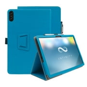Kebiory Case for TECLAST T40 HD Tablet,for TECLAST T40 Air Tablet Case,PU Leather Folio Folding Stand Protective Case with Wrist Strap Cover for TECLAST T40 HD/T40 Air 10.4 inch(Blue)