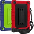 thumbnail image 1 of Kebiory Case for Walmart ONN 7 Inch Gen 3 2022 Tablet(Model:100071481),Shockproof Kids Friendly Rugged Case with Shoulder Strap & Stand Cover for Walmart Onn 7 Inch 3nd Gen 2022 Tablet (Red+Green), 1 of 6