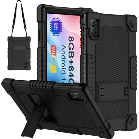 Kebiory Case for iPad Air 11-Inch M3/M2 (2025/2024),for iPad Air 5/4 (2022/2020 5th/4th Generation 10.9-Inch) Tablet Case with Soft Skin Silicone Back, Auto Wake/Sleep Cover(Black)