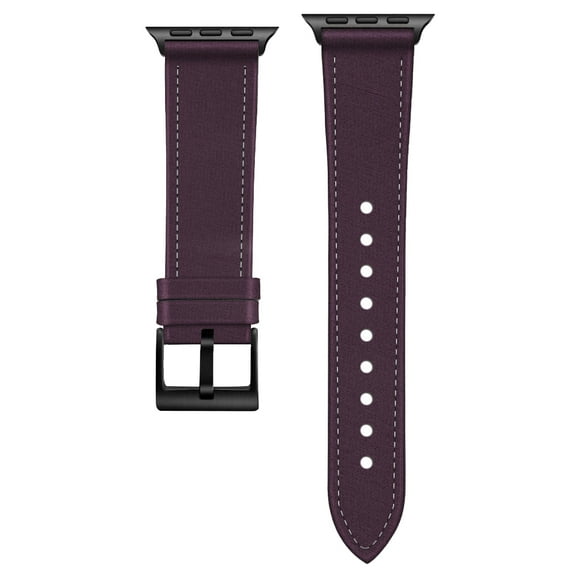 Kebiory Compatible with Apple Watch Band 38mm 40mm 41mm,Canvas Strap with Soft Leather Lining with Classic Firmly Buckle for iWatch Series8/7/6/5/4/3/2/1/SE for Women/Man (Purple)