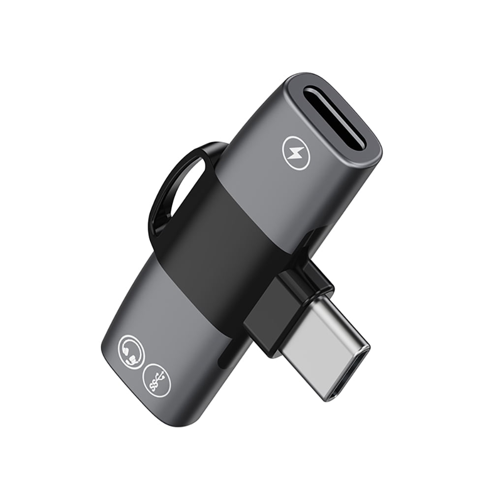 Kebiory Dual USB C Headphone and Charger Adapter, 2-in-1 Type C Audio ...