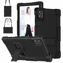 Kebiory for KADYBE D115 Tablet Case,for MEIZE D115 10.1 inch Case,Shockproof Kids Case with Shoulder Strap for DOMATON D105/kimlok Android 13 14/MEIZE D115/KADYBE D115/Qukenk 10.1 inch(Black)