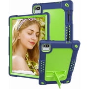 Kebiory Kids Friendly Shockproof Shoulder Strap Rugged Shell for Moderness 10.1 Tablet MB1001/CZZ /Okaysea 10.1 Tablet/HAPPYBE/ANYLAKE/Freeski OLEXEX Bestski/Velorim/ZZB 10 Inch TabletNavy+Green