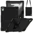 thumbnail image 1 of Kebiory Onn 11 inch Tablet Pro 2024 Model Case/Onn 11 inch Tablet Pro Model 100146660 Case,Shockproof Kids Case with Shoulder Strap for Walmart Onn 11" Tablet Pro 2024Model:100146660 (Black), 1 of 7