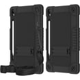 thumbnail image 1 of Kebiory for Samsung Galaxy Tab S9/S10 FE Tablet Case,Kids Friendly Shoulder Strap Hybrid Shockproof with Pen Holder Protective Case for Samsung Galaxy Tab S9/Galaxy Tab S9 FE/S9 FE (BlackX2), 1 of 6