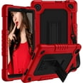 thumbnail image 1 of Kebiory for TCL Tab 8 LE Case,Heavy-Duty Shockproof Kids Friendly with Shoulder Strap & Stand Rugged Protective Case for TCL TAB 8 LE (Model:9137W)/TCL TAB 8 WiFi (Model:9132X)(Red/Black), 1 of 7