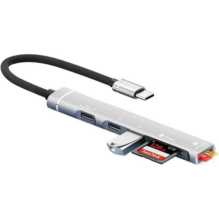 Kebiory USB C Hub Adapter,4 in USB HUB with USB USB