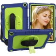 thumbnail image 1 of Kebiory for Walmart ONN 10.1 Inch Tablet Case Gen 3 2022(Model:100071485),Shockproof Kids Friendly Armor Case 360 Kickstand Shoulder Hand Strap Shell,for Walmart Onn 10.1 Inch 3nd Gen(Navy+Green), 1 of 6