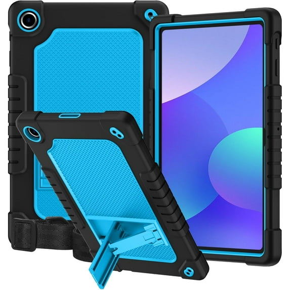 Kebiory for Walmart Onn 10.4 Tablet Pro 2023 (Model:100110603) Case,Shockproof Kids Friendly Rugged Hybrid Case(with Kickstand) for Walmart Onn 10.4" Tablet Pro 2023(Model:100110603)(Black+Blue)