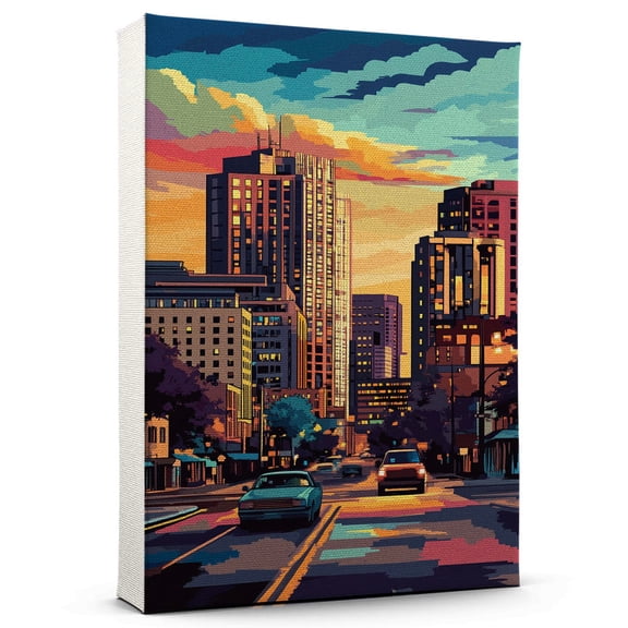 Kechi Travel Canvass, Kansas Canvass Wall Art, Kechi Canvas Decor Paintings, Kansas Pictures Canvas - 101AZ678