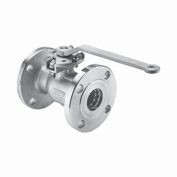Keckley 2" Flanged Stainless Steel Ball Valve Inline BVF1RF2RSSRGSL-200