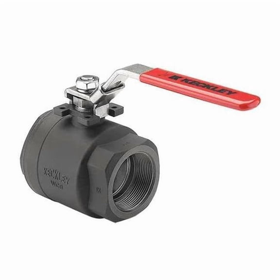 Keckley 3/4" FNPT Carbon Steel Ball Valve Inline BVS2THFCSRGSL-075