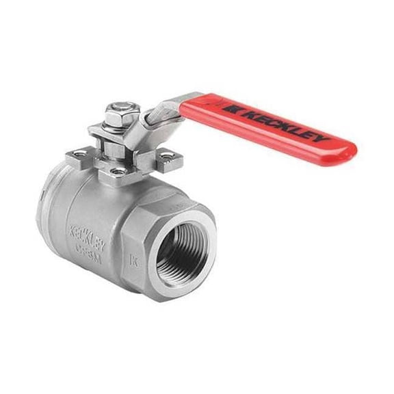 Keckley 1-1/2" NPT Stainless Steel Ball Valve Inline BVS2THFSSRGSL-150