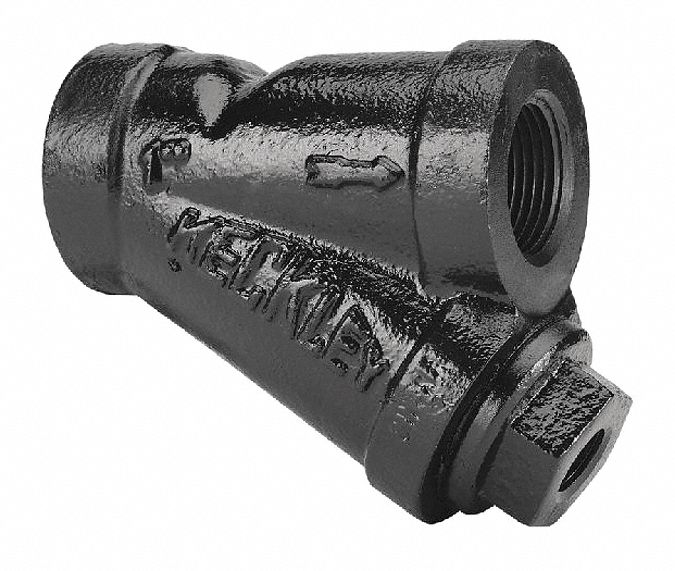 Keckley Y Strainer,5 3/4" H,20 mesh,Cast Iron 11/23THYCIM20M34FTIB7