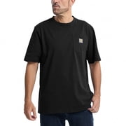 Kecols Men's Loose Fit Thick Work T-Shirts Soft Short Sleeve Pocket TeeTall & RegularBlack,XXL