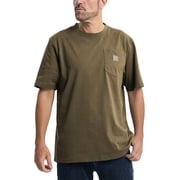Kecols Mens Loose Fit Thick Work T-Shirts Soft Short Sleeve Pocket TeeTall & RegularDesert,M