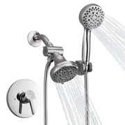 Kede Shower Faucet System with Bathroom Spout Rain Shower Kit, High Pressure Handheld Shower Head Dual 2 in 1 Shower Combo Faucet Set with Valve Trim KitValve Include Oil-Rubbed Bronze