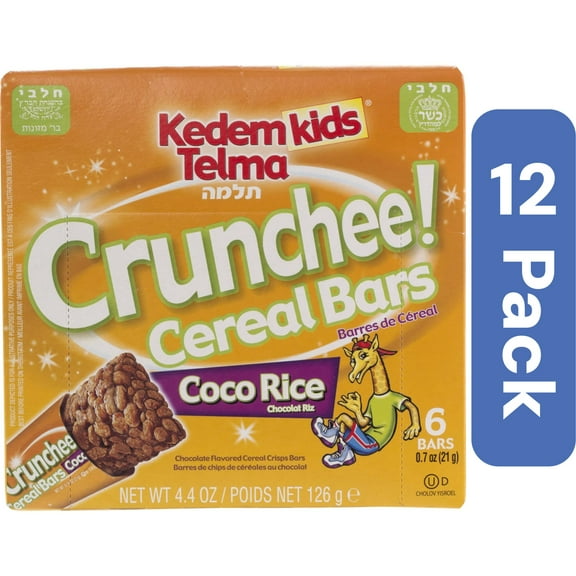 Kedem Cocoa Cereal Bars for Kids 5.5 oz (Pack Of 12)