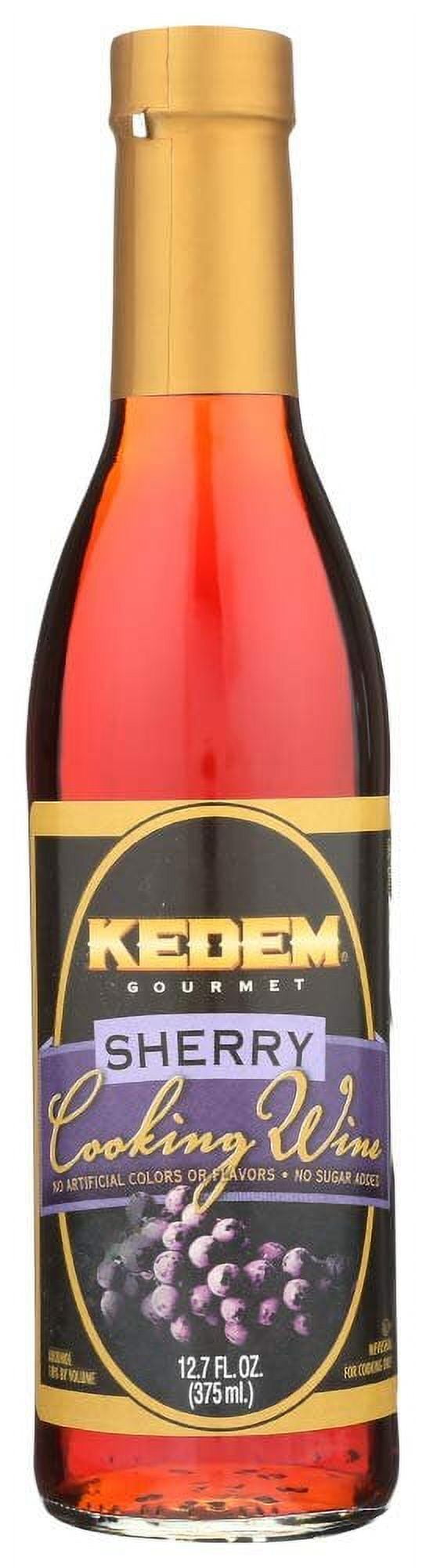Kedem Gourmet Sherry Cooking Wine 12.7oz Bottle, No Artificial Colors