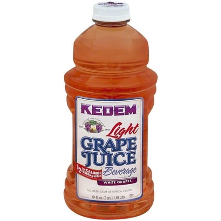 Kedem Light White Grape Juice, 64 Ounce -- 8 per Case.